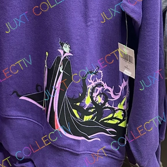Disneyland Maleficent Purple Pullover Crewneck Sweatshirt - Picture 5 of 6